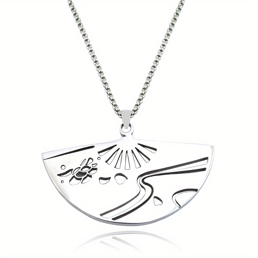 Men's Personality Anime Stainless Steel Necklace - Temu