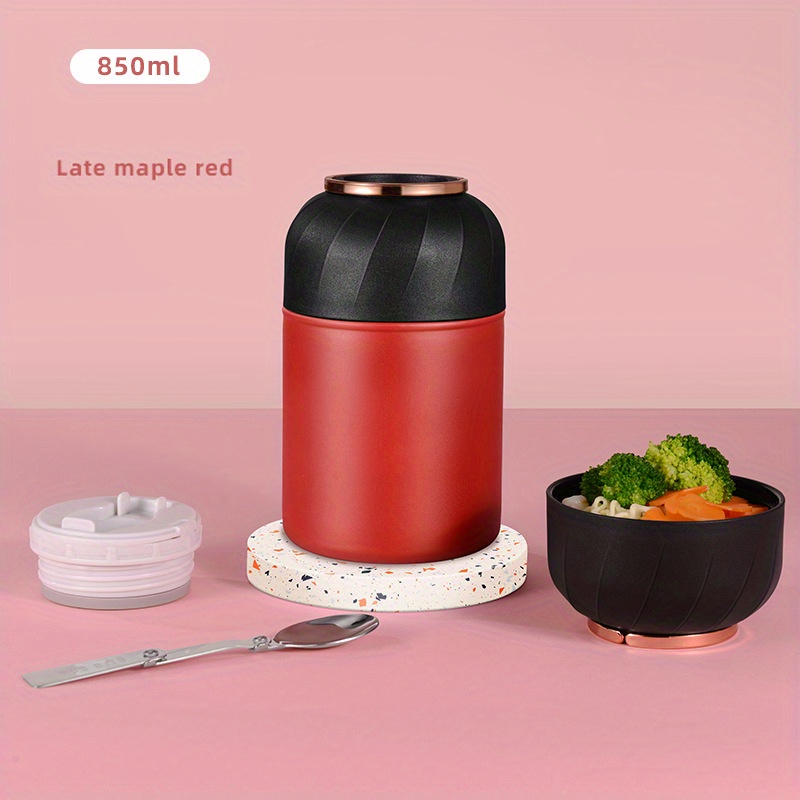 Vacuum Insulated Oatmeal Container With Lid Perfect For Hot - Temu