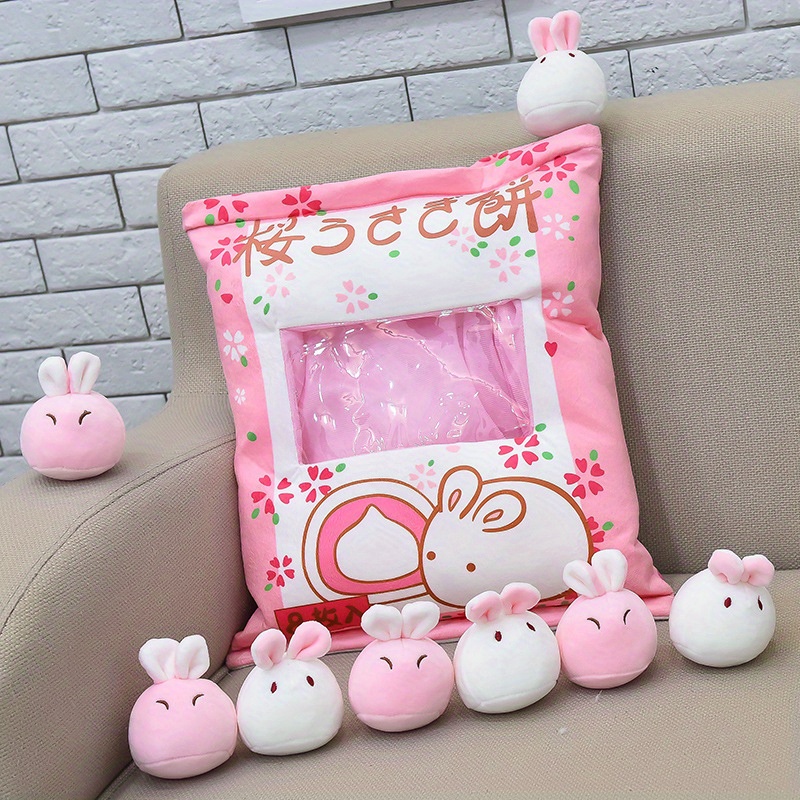 Plush Toy Snack Set Plush Pillow Throw Pillow Removable - Temu