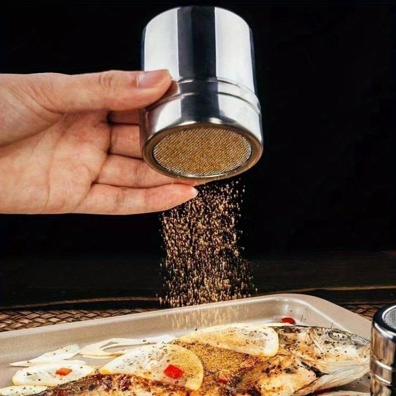 Powdered Sugar Shaker Cocoa Powder Mesh Shaker Powdered Temu