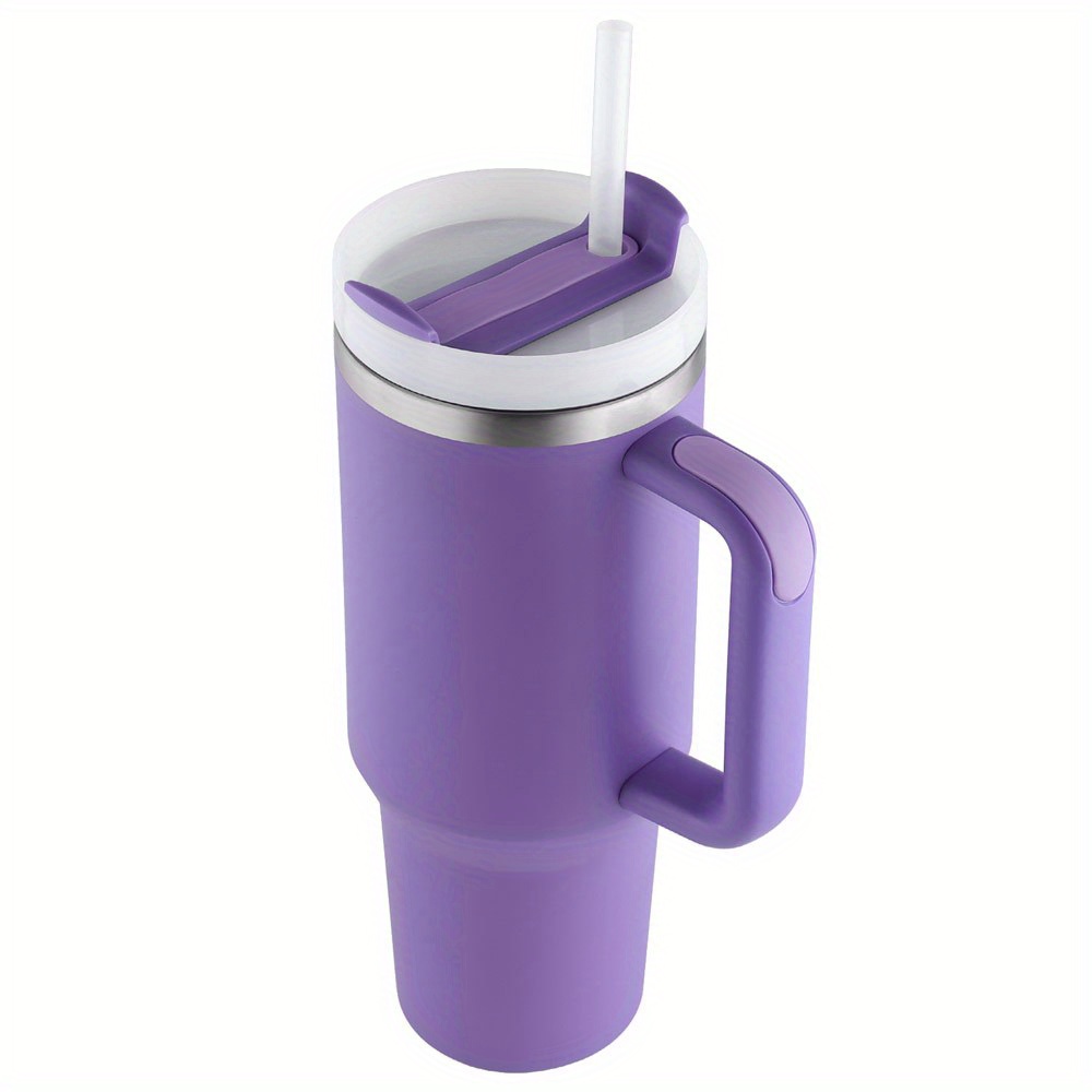 FTB Creative 40oz Insulated Journey Tumbler Mug, Double Wall Stainless  Steel, with Lid and Straw (Lilac)