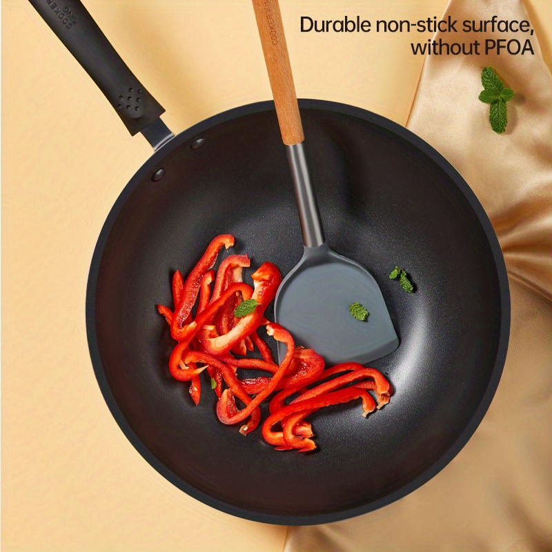 1pc, Woks & Stir-Fry Pans, Griddle, Chef's Pans, 32cm/12.6in Non-Stick Cast  Iron Skillet, For Gas Stove Top And Induction Cooker, PFOA Free, Cookware