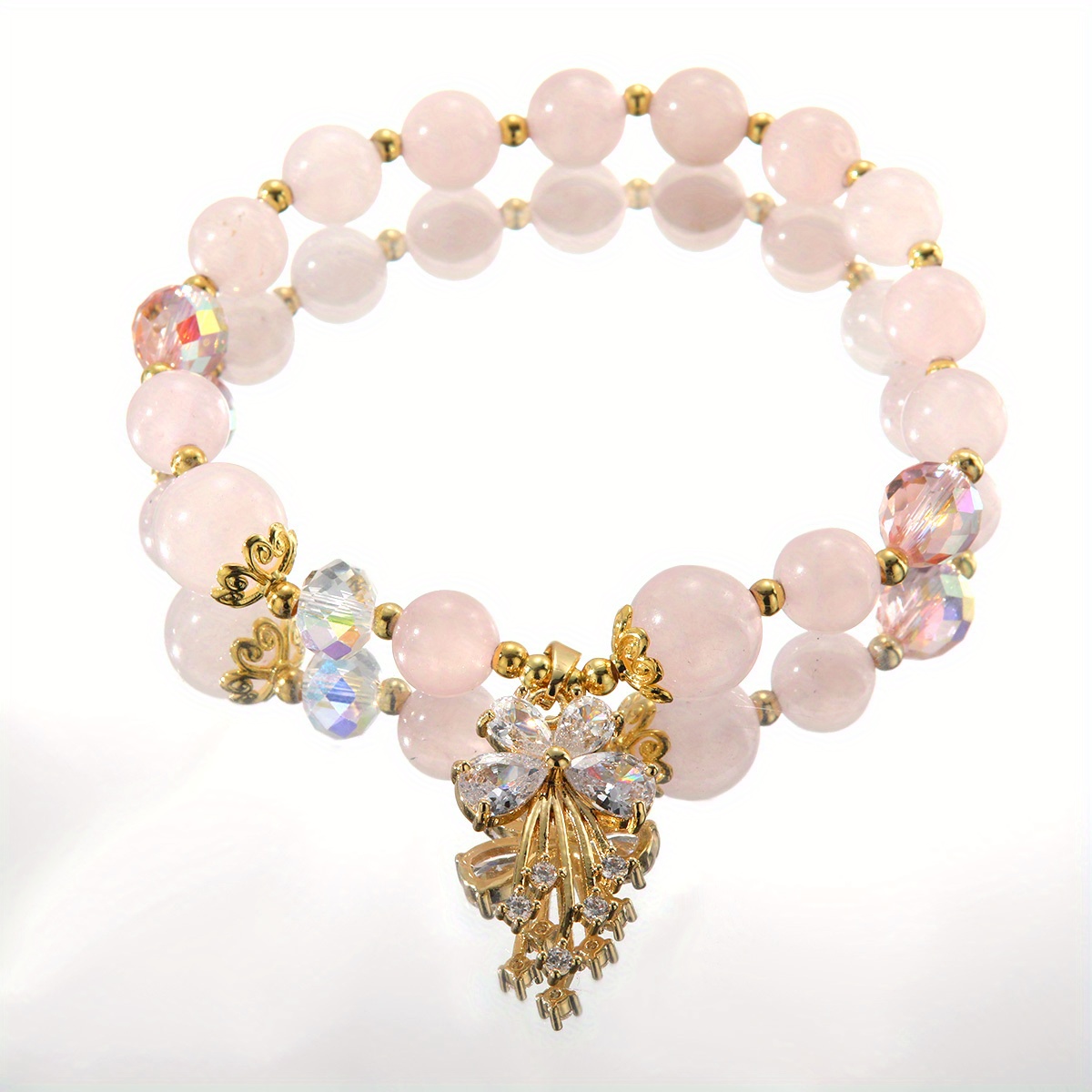 Shiny Rose Quartz Bracelet