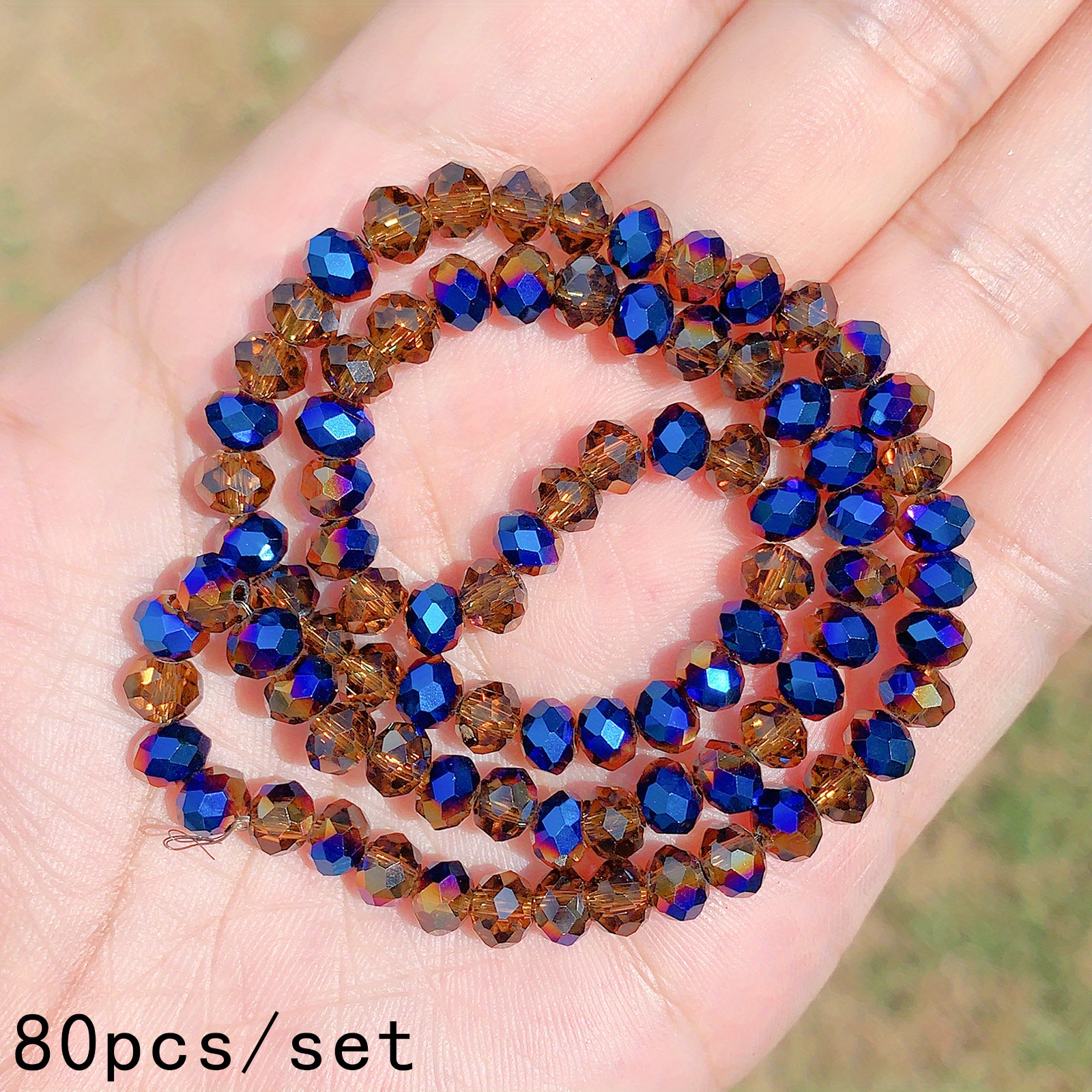 4mm, 8mm glass faceted beads, seed beads, bracelet beads, wrap bracelet  beads, jewelry making beads, round faceted beads