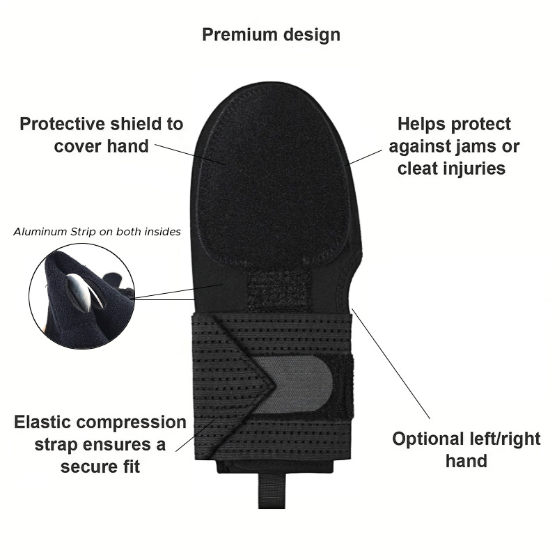 Protective Baseball Sliding Mitt with Elastic Compression Strap