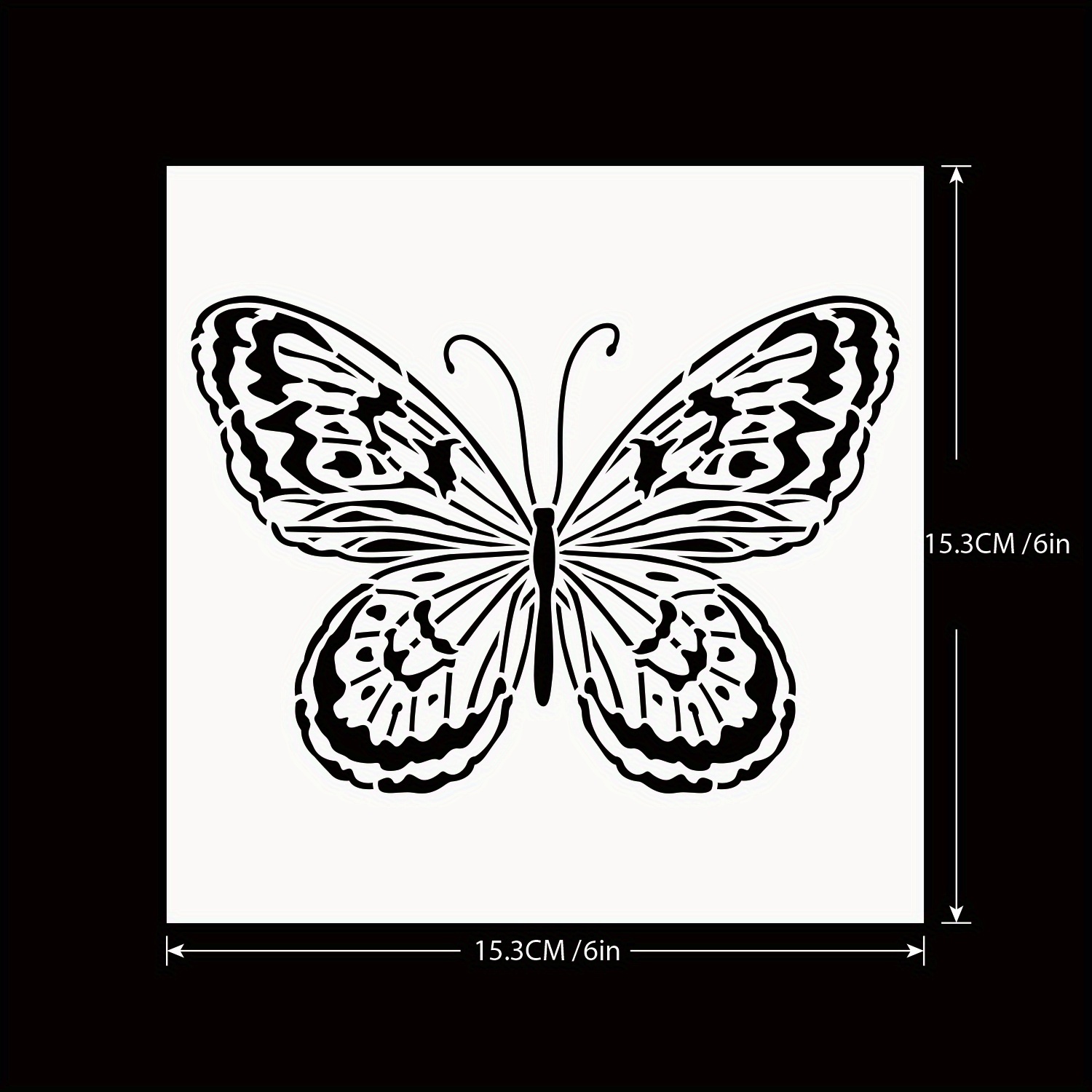 Butterfly Stencil Painting Wood Canvas Paper Cards Fabric Temu Australia