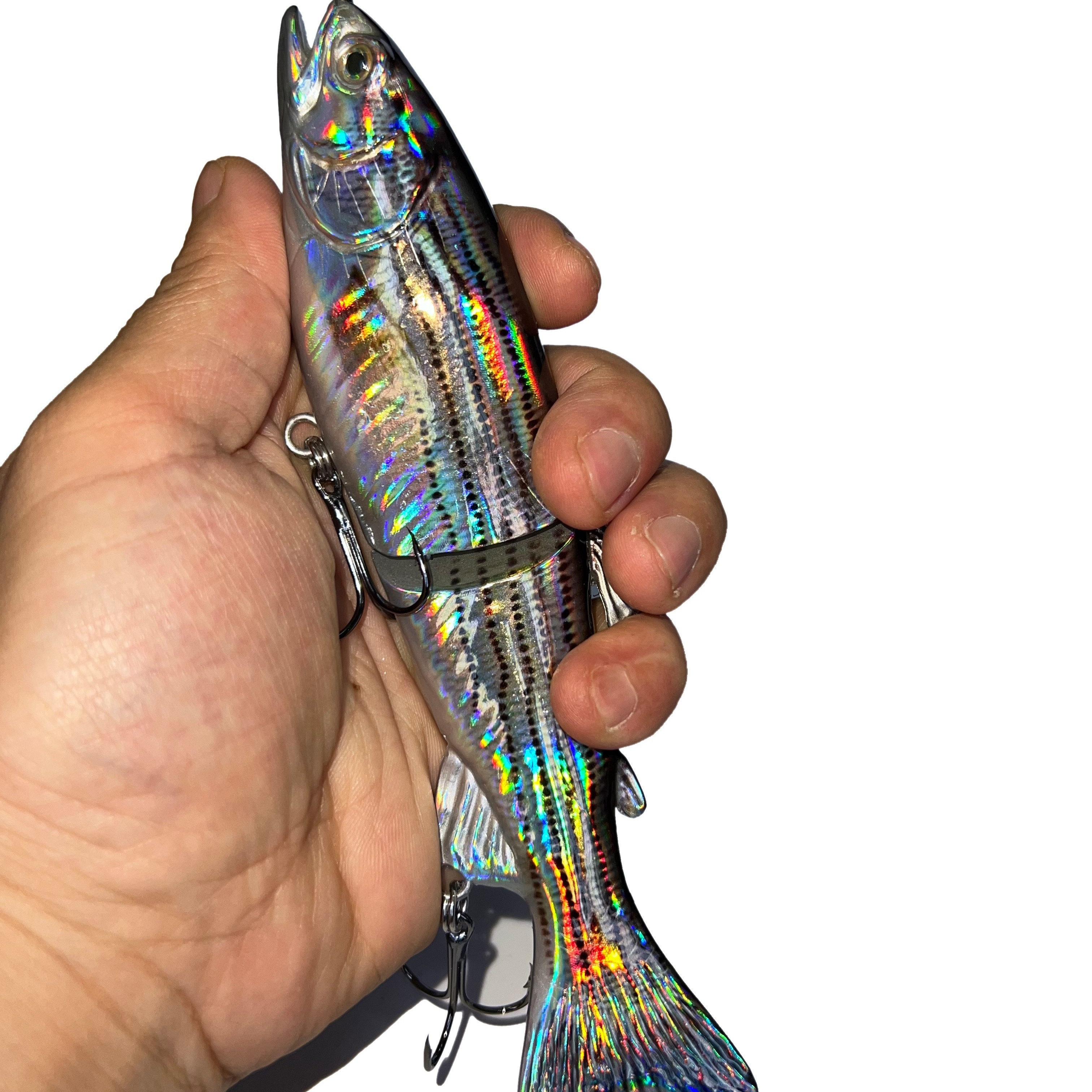 Bass Trout Glide Big Fishing Lure Laser Hard Swimbait For - Temu