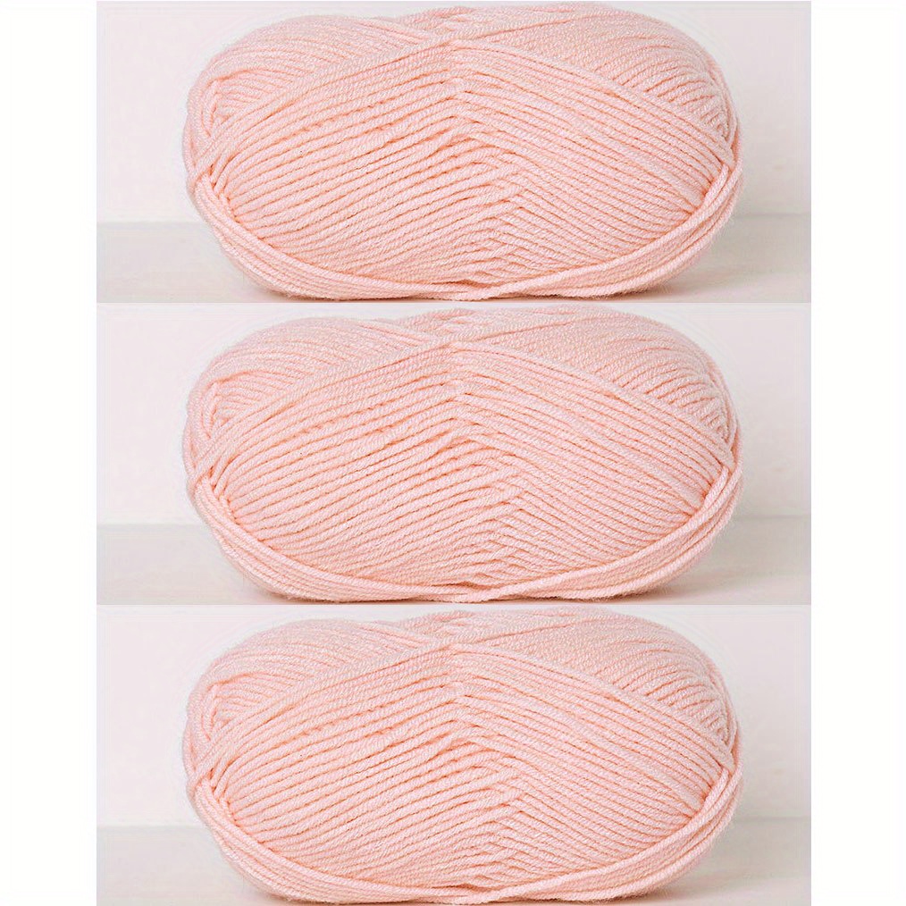 Crochet Yarn 4 Layers Soft Warm Acrylic Yarn Pack Total *3 - Temu