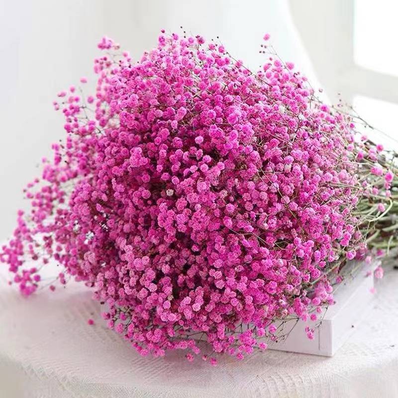 10pcs Blue Fake Baby Breath Fake Flowers Real Touch Gypsophila
