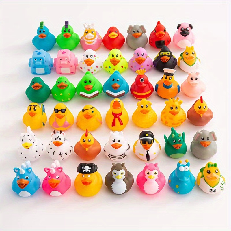  LOUHUA - Patito de goma miniatura; juguete de baño para bebés,  regalo de recuerdo de fiesta de cumpleaños o baby shower; 50 piezas. :  Juguetes y Juegos