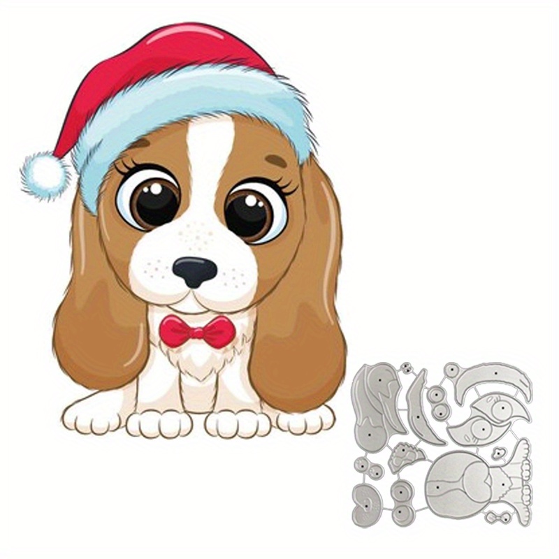 KY-Bored Stanzschablone „niedlicher Hund“ Aus Stahl – Für Karten, Scrapbooking & Bastelprojekte
