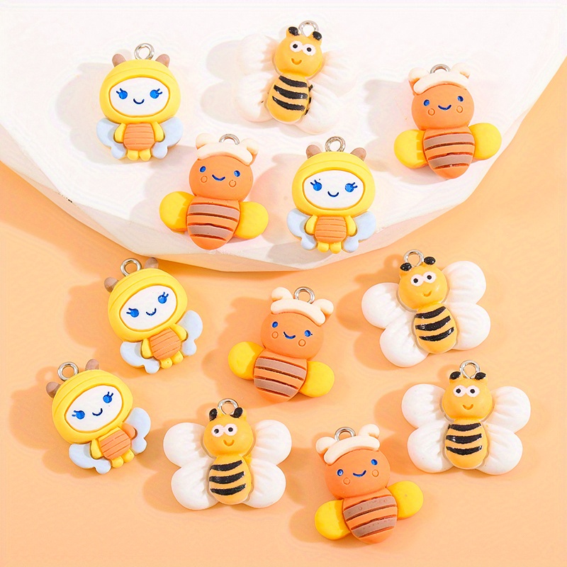 Bee Charms Jewelry Making, Resin Jewelry Making Findings