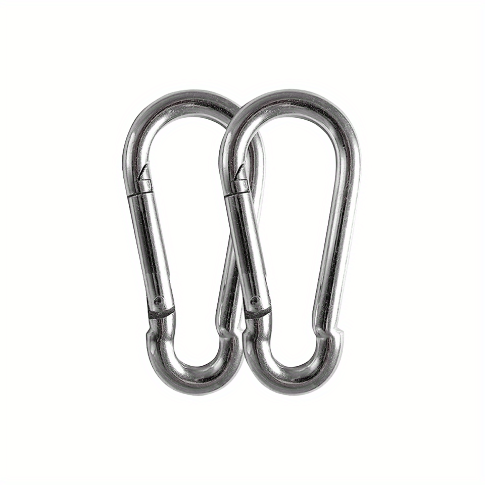 2pcs 4pcs Heavy Duty Stainless Steel Carabiner Clips Assorted Sizes For  Outdoor Activities Camping Fishing Hammock Hiking Traveling Backpacking  Keychains And More 304 Premium Stainless Steel - Sports & Outdoors - Temu  Canada