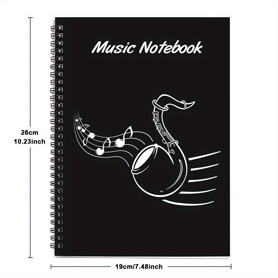 Blank Sheet Music Notebook | Music Manuscript Paper Notebook | 120 Pages | 12 Staves Per Page | Full 8,5'' Wide X 11'' High | Premium White Paper: Ideal Gift of Staff Paper for Musicians and Composer