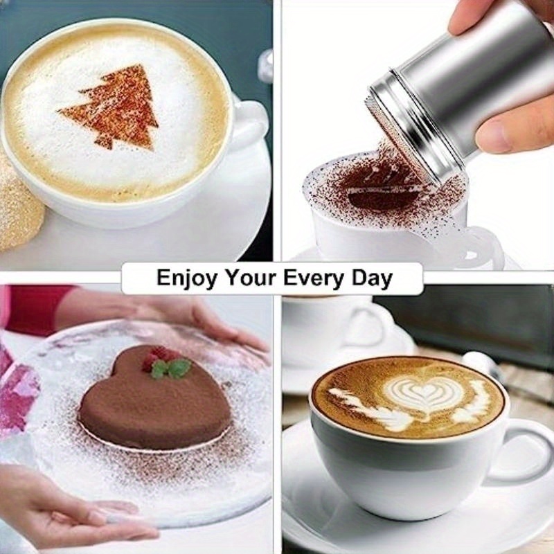 Powdered Sugar Shaker Cocoa Powder Mesh Shaker Powdered Temu