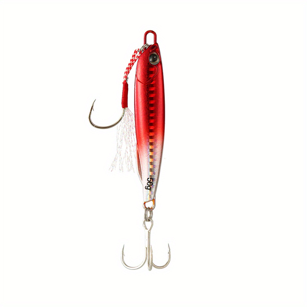 Esca Da Pesca Con Cucchiaio Da Jigbait In Lega Artificiale 1pc, Esca Dura  Per Piombo Bionico Da Lancio, Attrezzatura Da Pesca Per Branzino 40g/1.41oz  - Temu Italy