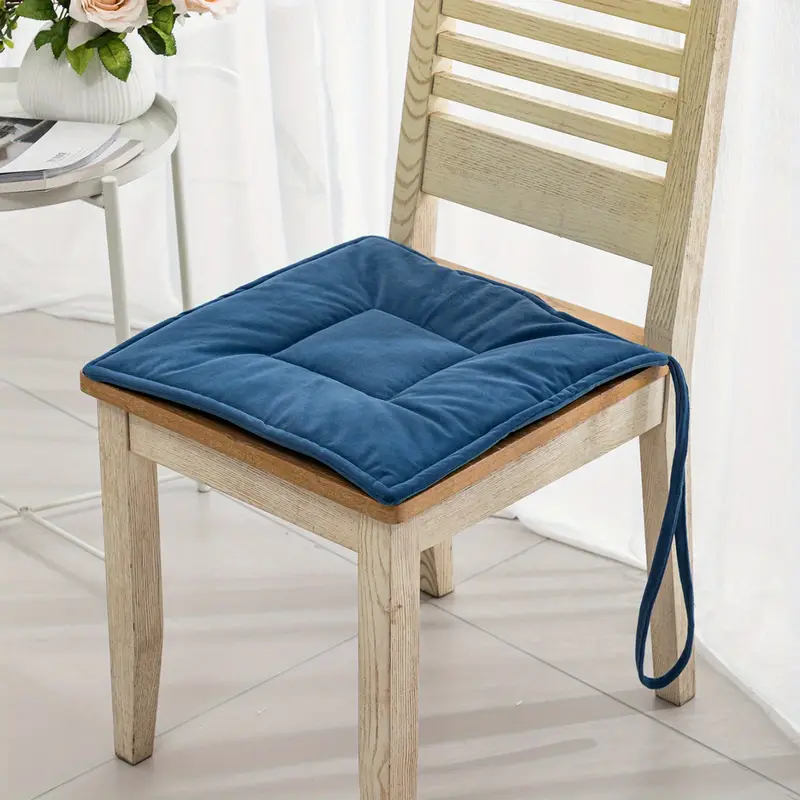 Chair Cushion, Solid Color Seat Cushion, Simple Modern Style Fabric Padded  Strap Cushion, New Cool Student Seat Pad, Office Chair Cushion, Stool Seat  Cushion - Temu