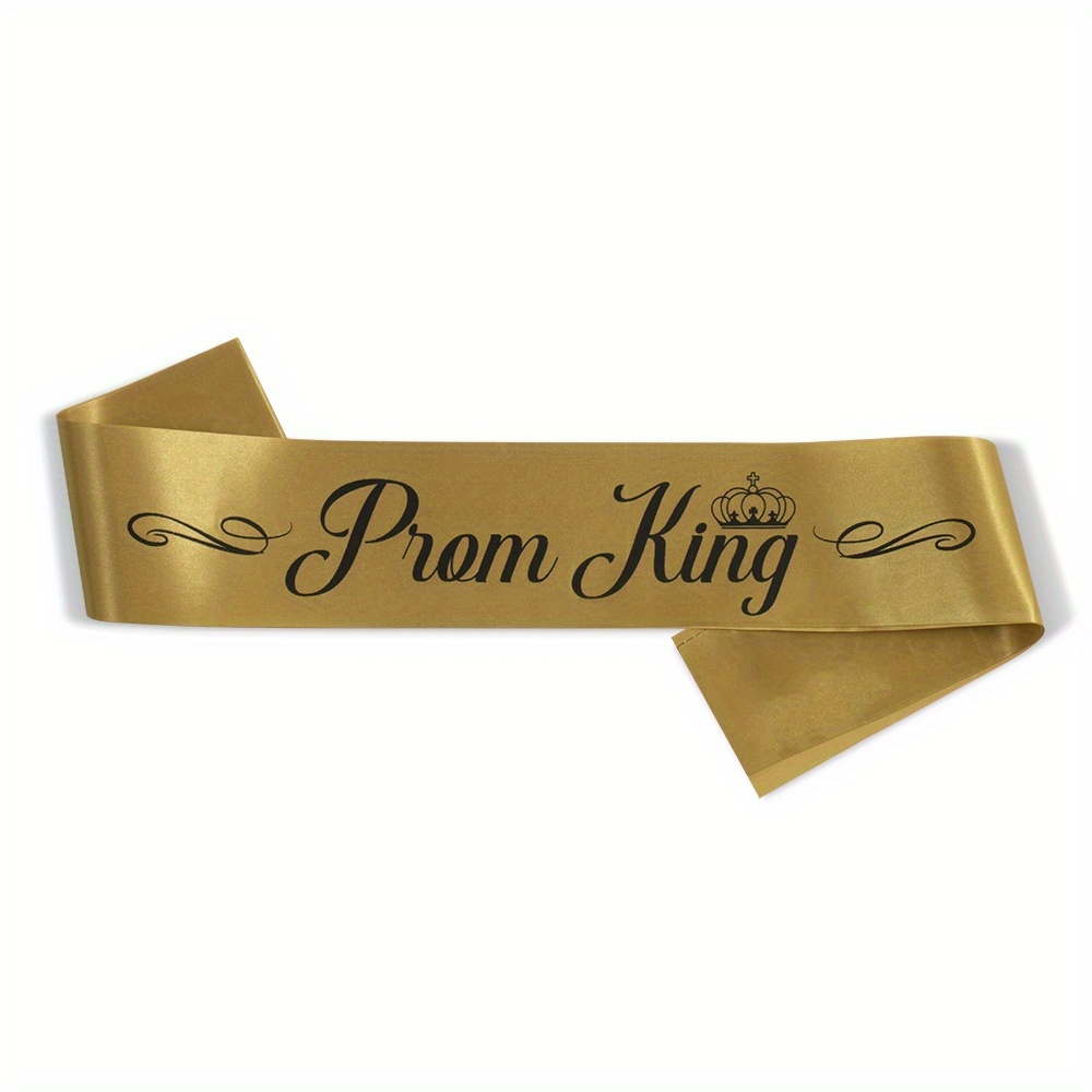 prom king and queen sashes