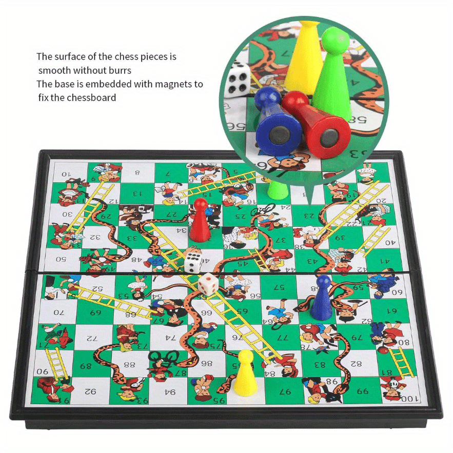 Crianças ′ S Puzzle Toys Atacado Portátil jogo Xadrez Parental Parental -  Criança Xadrez Toys Folding Magnetic Snake e Ladder Board - China Jogo de  cérebro e brinquedos de crianças preço