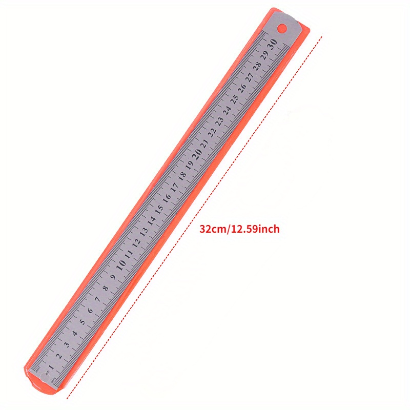 Stainless Steel Metal Flexible Ruler - 6 Inch - Pack Of 2 - Metal Flexible Ruler  Inches Centimeters - 20Cm 