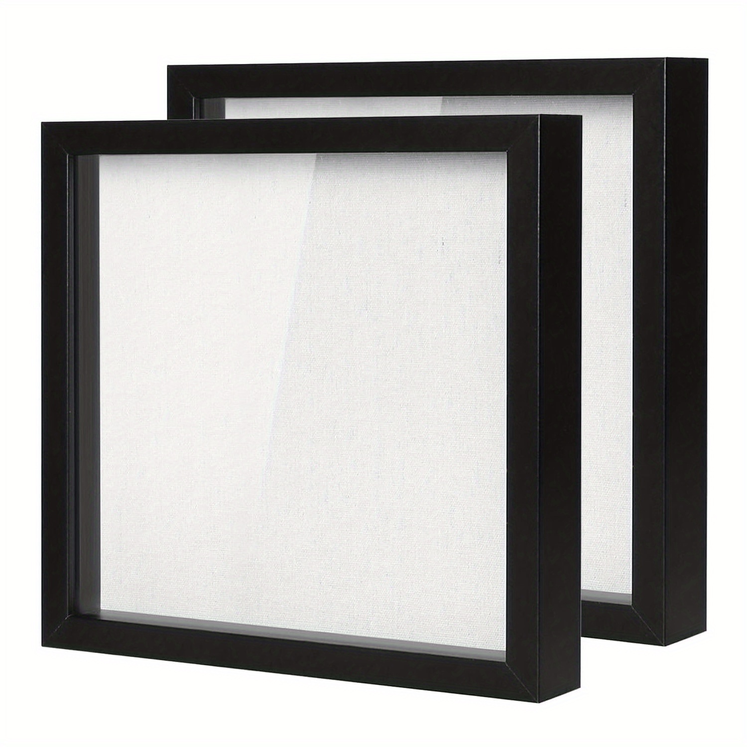 8x10.5 Shadow Box Frame Display Case 2 inch Depth Collages Mementos Awards  White