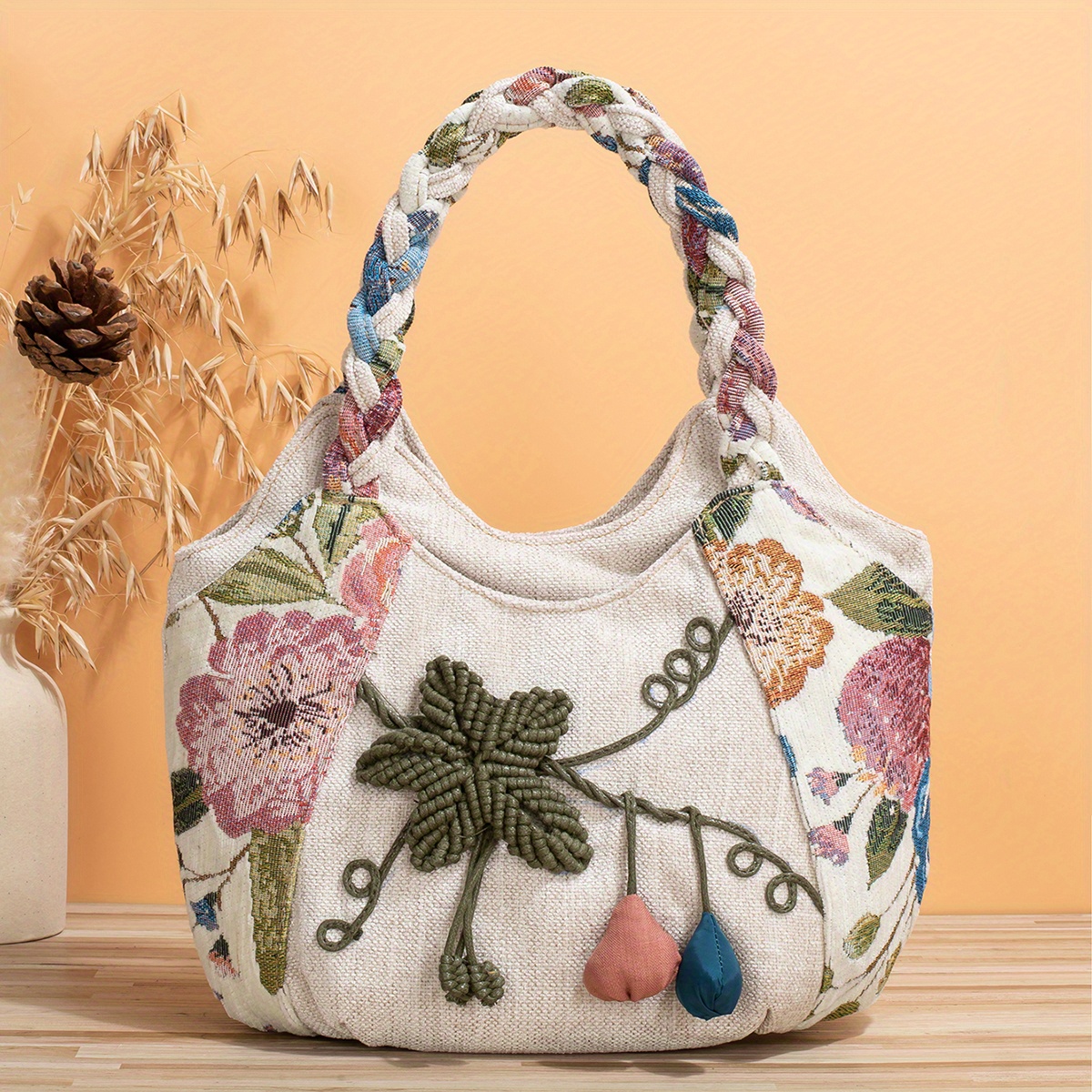 Flower Hobo Bag Organizer Insert for Flower Hobo Tote Bag 