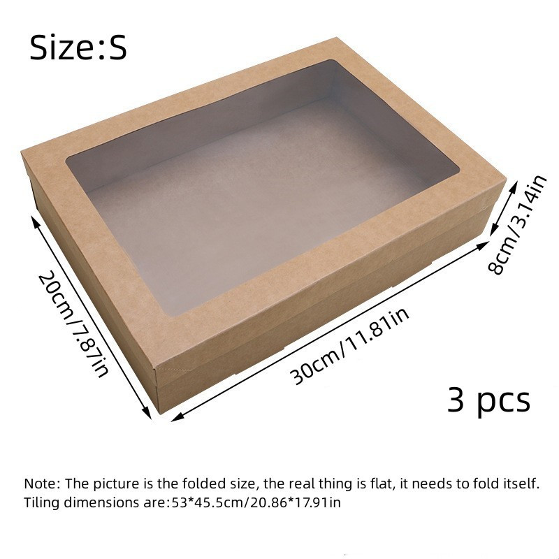 Kraft Carton Picnic Box 228x122x97mm (125 Units)