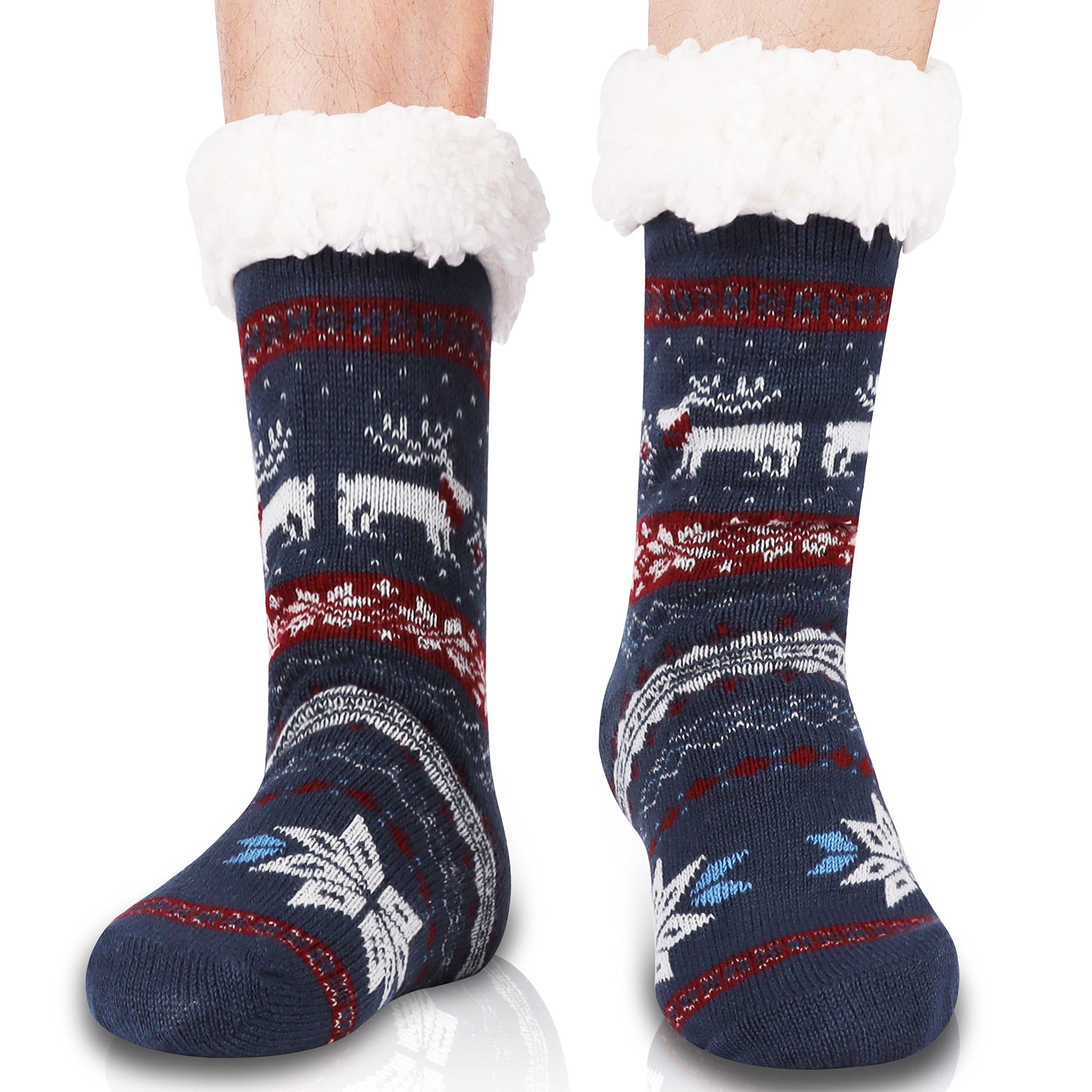 SOIMISS 3 pares de calcetines cálidos para habitación de invierno,  calcetines esponjosos, pantuflas para adultos, calcetines gruesos,  calcetines de