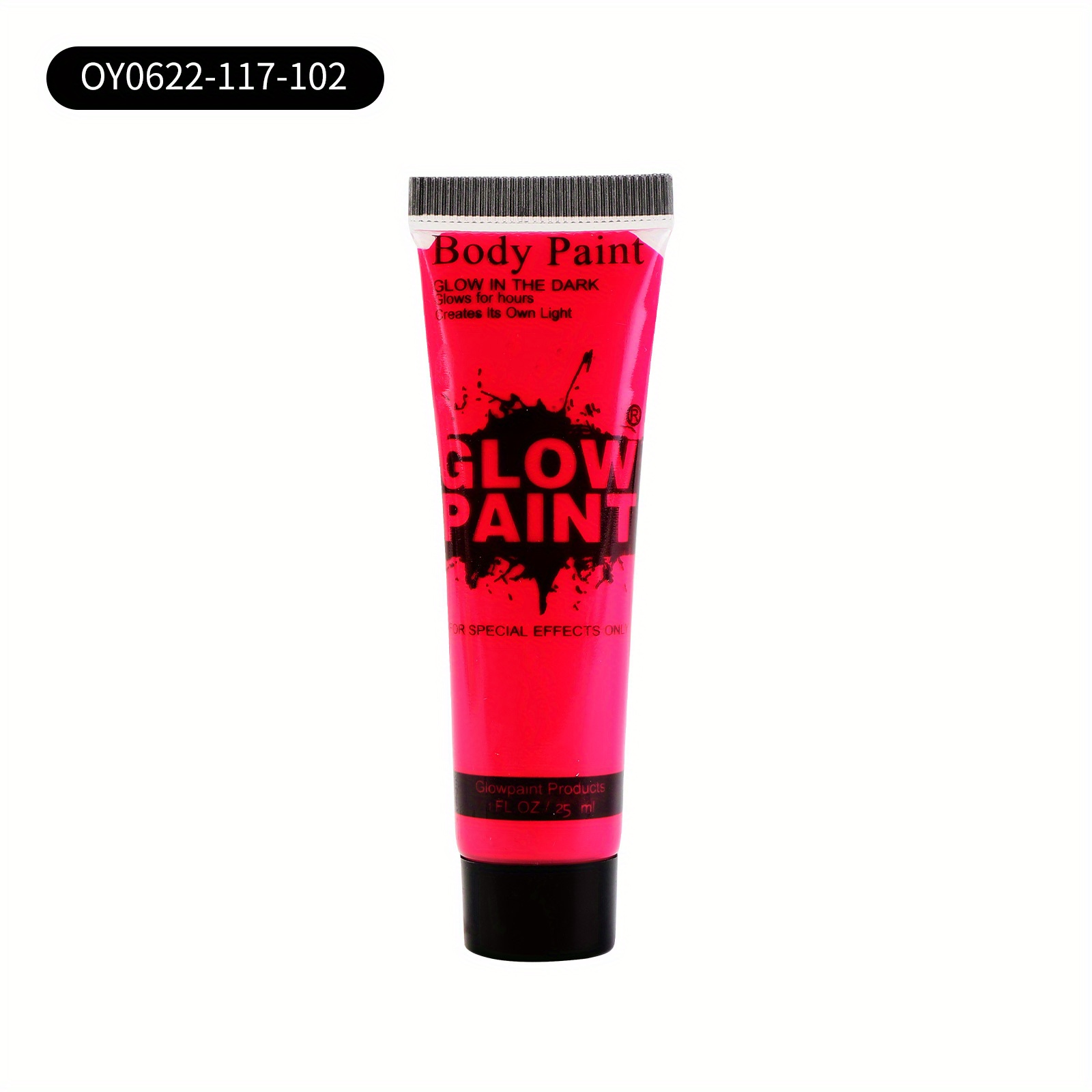 Glow In The Dark Uv Neon Face Paint Uv Glow Blacklight Body - Temu