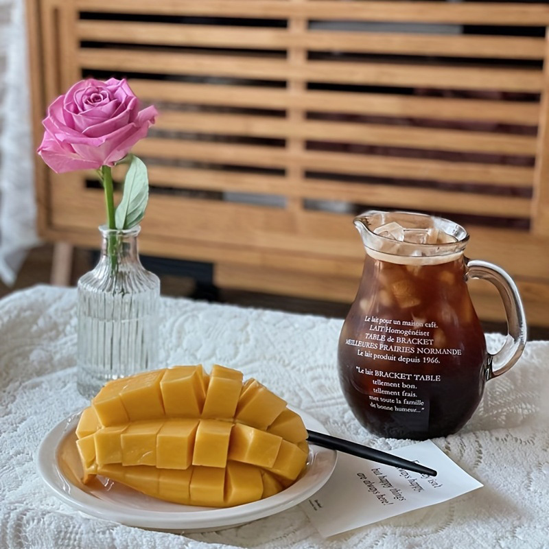  Vasos de vidrio para café helado, tazas de café con