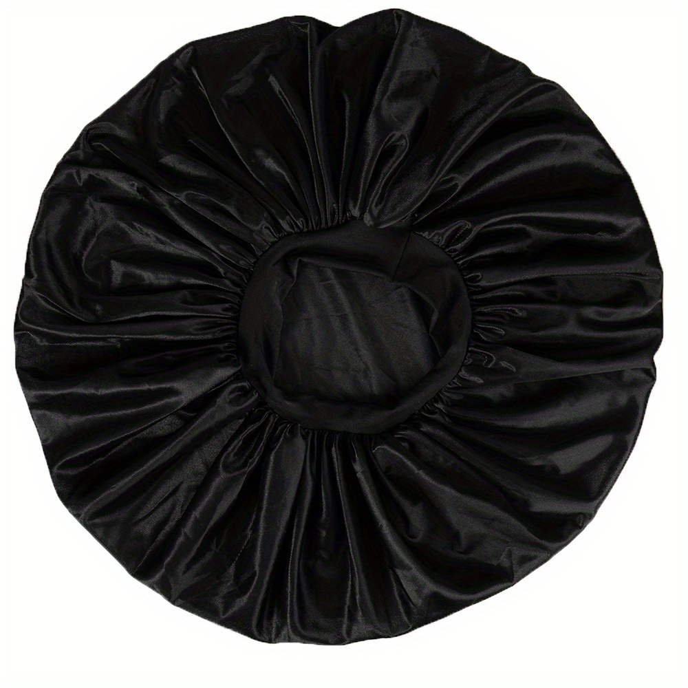 Gorro de seda para gorros de pelo natural para mujeres negras, gorro de  satén para gorro de pelo largo para dormir, envoltura de pelo de seda  grande para gorro de pelo rizado