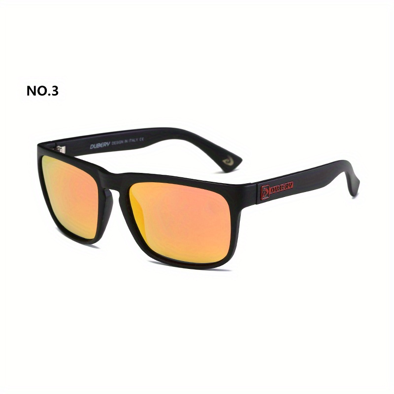 Dubery Men's Vintage Polarized Sunglasses, Unisex Retro Square Sunglasses -  Temu