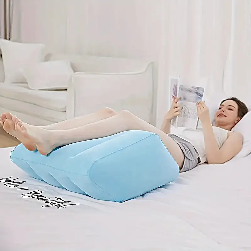 Relax Leg & Back Instantly With Inflatable Leg Elevation Pillow