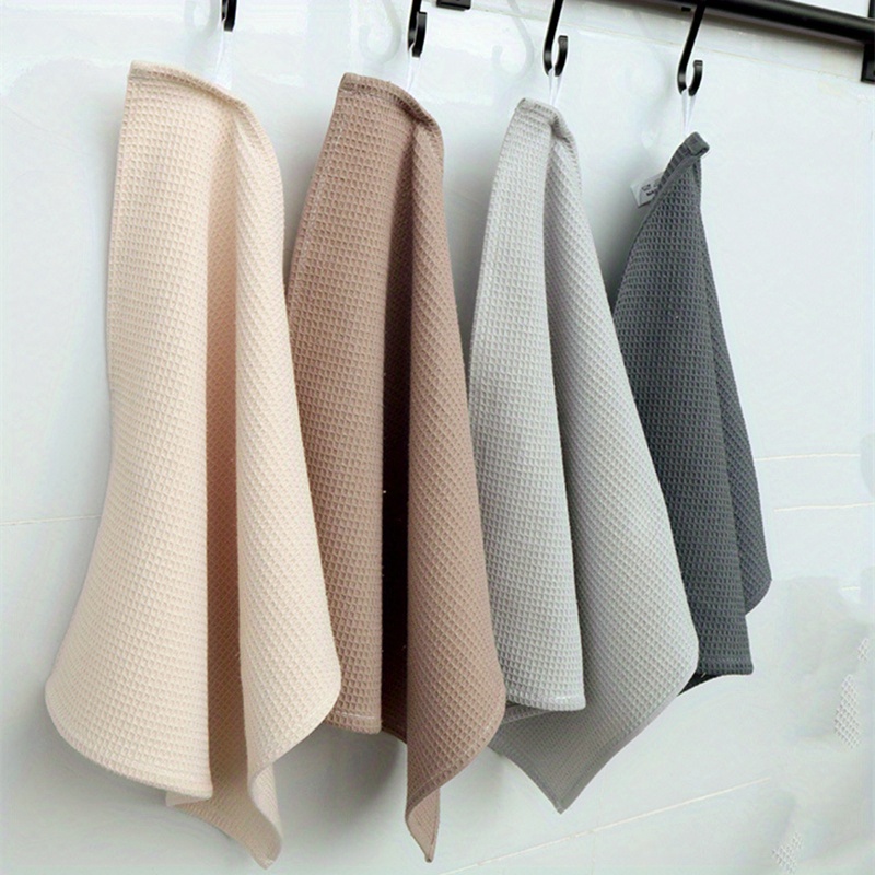 4pcs Cotton Waffle Dish Cloths for Kitchen and Sink Cleaning