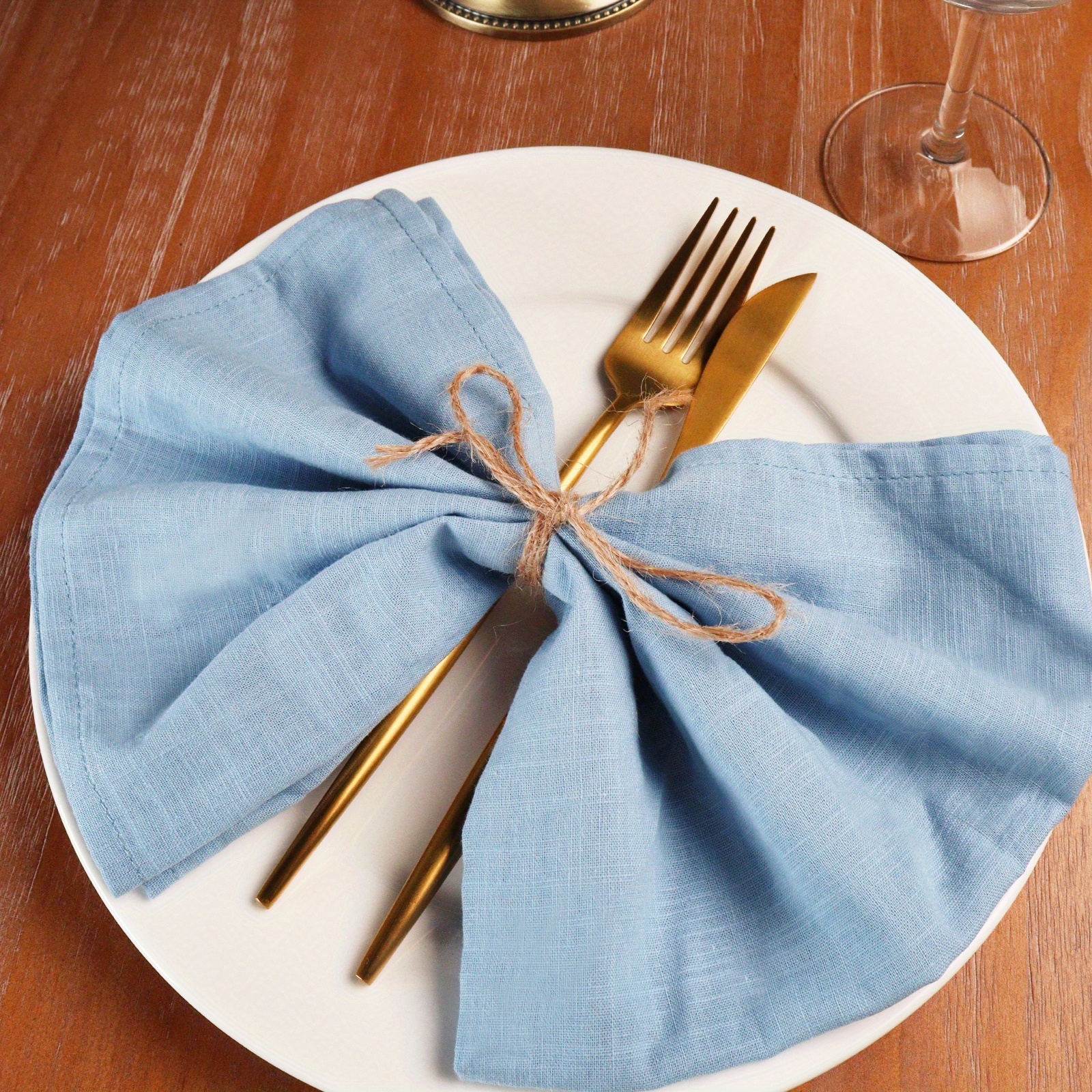 Soft Linen Cloth Napkins For Weddings Birthdays And Parties - Temu