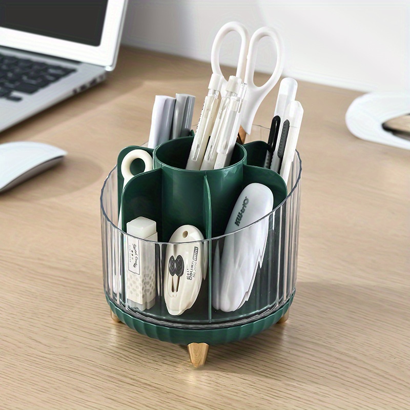 Desk organizer for women. Cute office desk accessories. Pen and