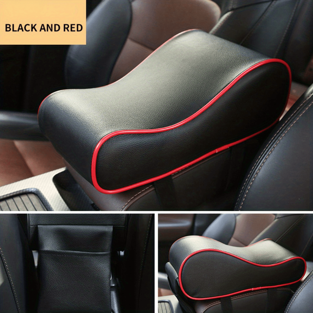 Car Armrest Box Cover Center Console Arm Rest Cushion With Storage