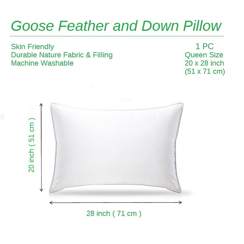 Decorative Throw Pillow Core Down And Feather Filled Cotton - Temu