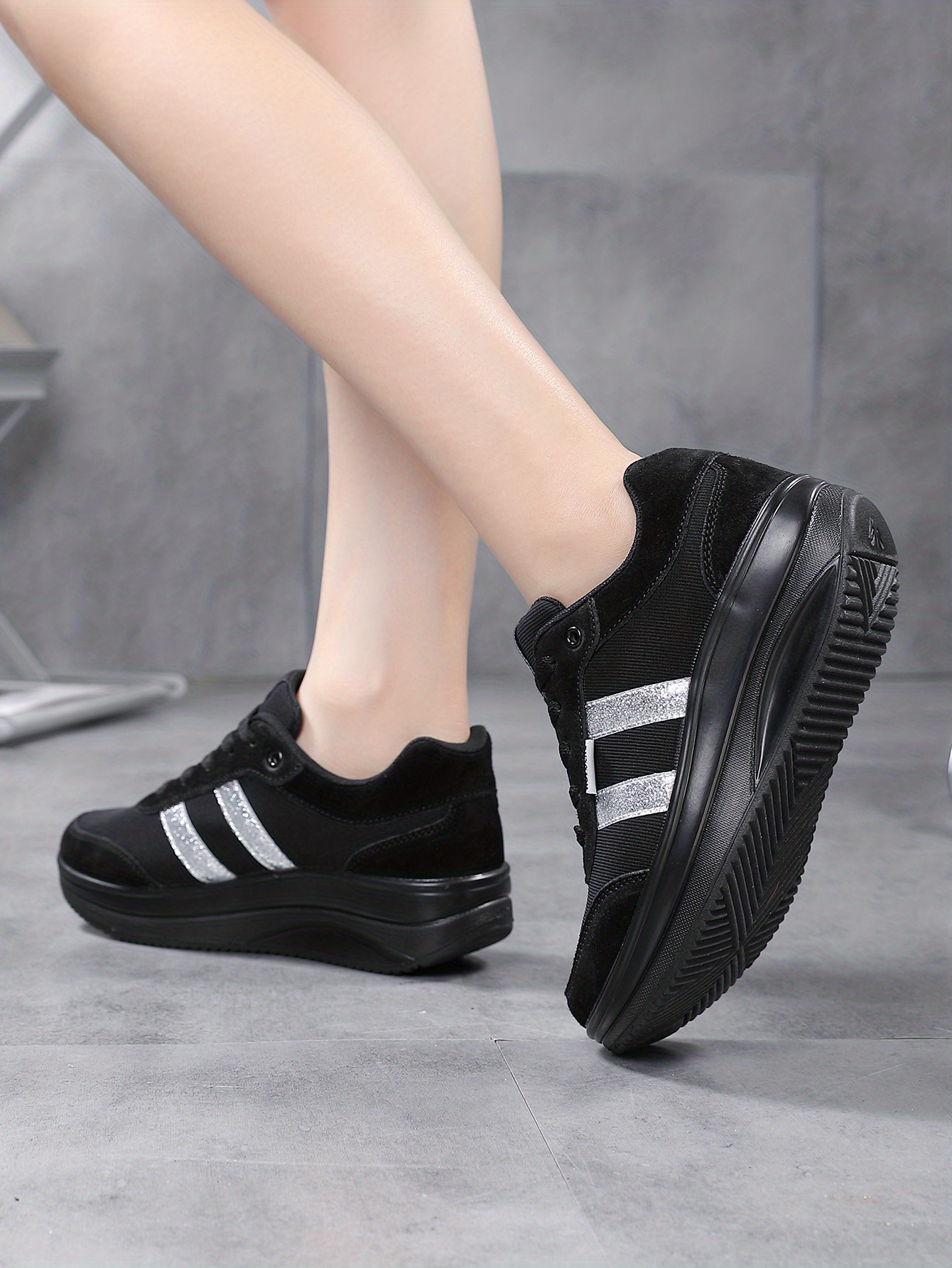  NLOMOCT Zapatillas de deporte para mujer con punta redonda y  plataforma transpirable zapatos de cuña de tenis casuales para caminar zapatillas  de deporte para las mujeres, Beige, : Ropa, Zapatos y