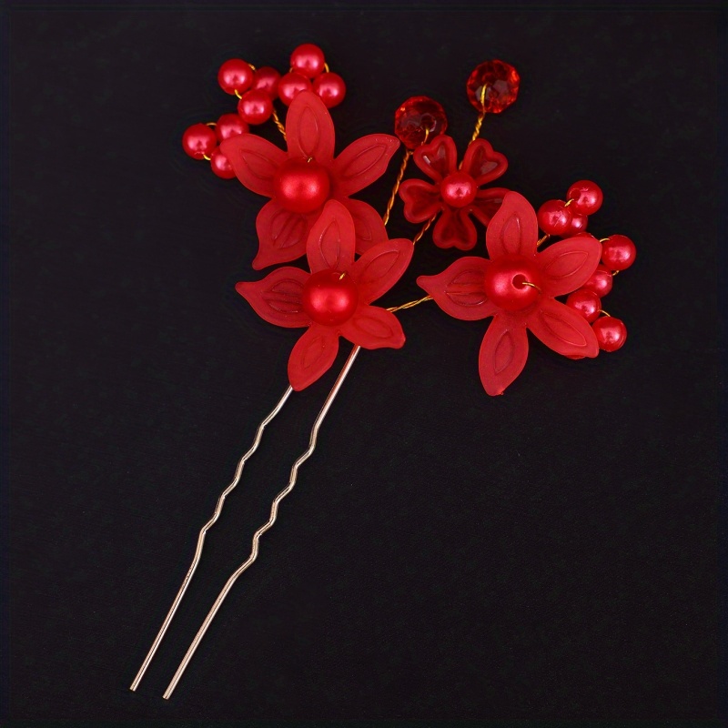 1pc Pearl Hairpin U-shaped Hair Clip For Women Bridal Hair Accessories Pin Party Wedding Head Jewelry