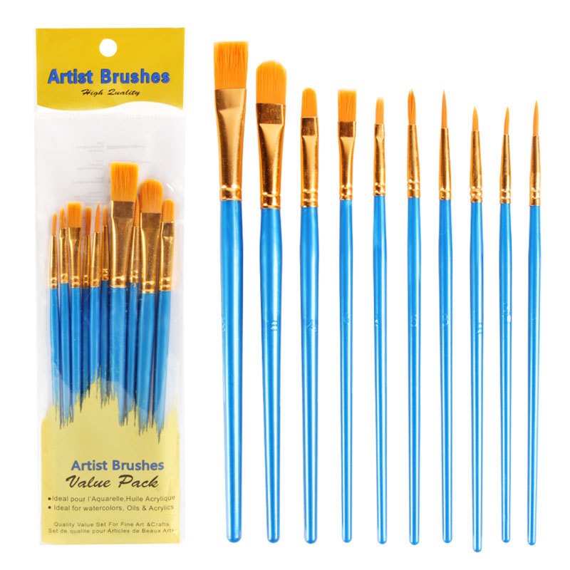 Paint Brushes Set for Acrylic Painting, 20 Pcs Oil Watercolor Acrylic Paint  Brush, Artist Paintbrushes for Body Face Rock Canvas, Kids Adult Drawing