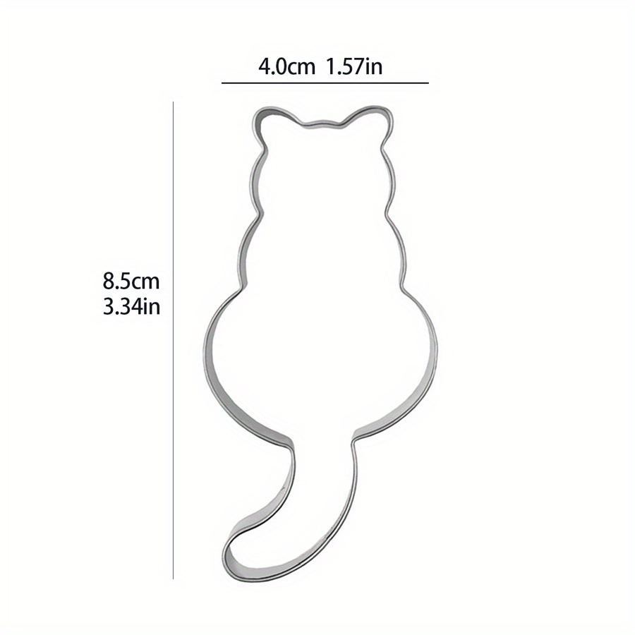 Baking Cookie Cutters Shapes Cat Mouse Giraffe Shape Biscuit Stainless  Steel Metal Molds Cutters For Rv Kitchen Baking Small Cookie Cutters