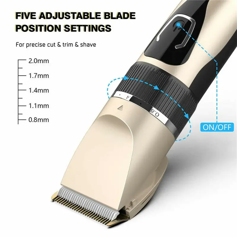 Electric Hair Clipper Professional Electric Hair Trimmer For Men Hair Cutting Machine Rechargeable Barber Hair Cutting Grooming Tools For Pets details 2