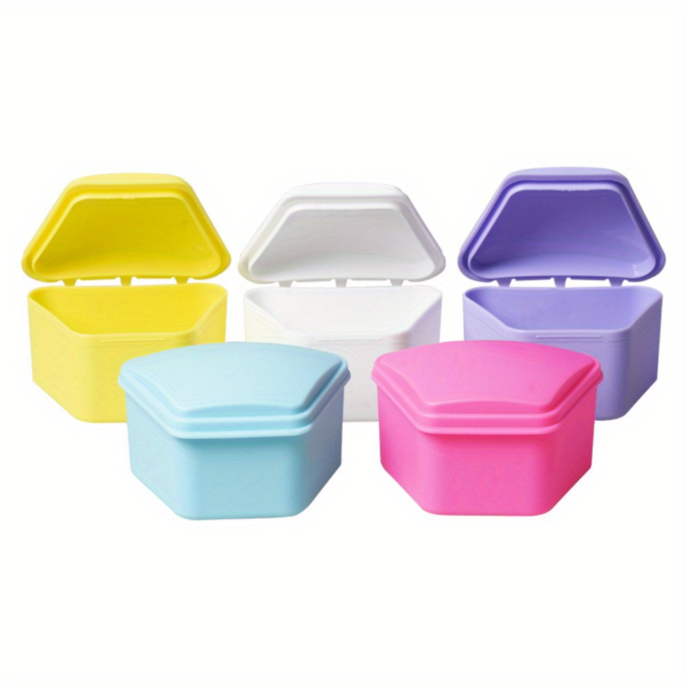 1pc Big Denture Bath Case Retainer Case Denture Case Denture Cleaner Cup Portable Denture Cups For Soaking Dentures Storage Container For Travel Cleaning 2.17 2.68 3.74inch