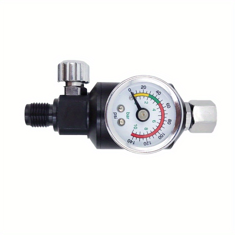 LANTRO JS Luftdruckregler, 1/4 Zoll Pneumatische Spritzpistole  Luftdruckregler Manometer Inline-Öl Wasser Wasserabscheider Filter Separator  : : Garten