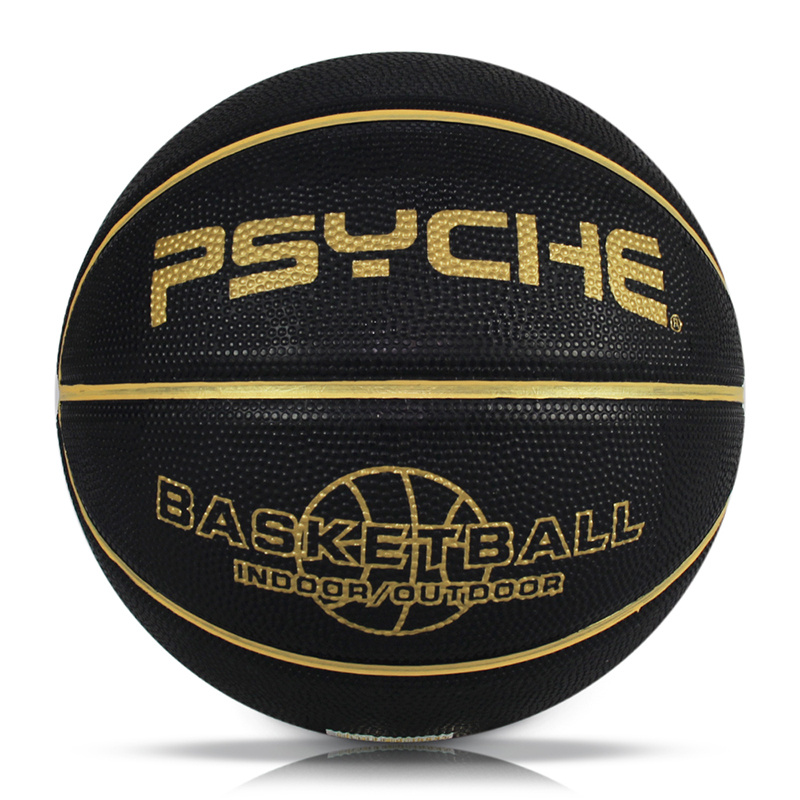 official size 7 rubber basketball durable non slip for indoor outdoor play black details 0