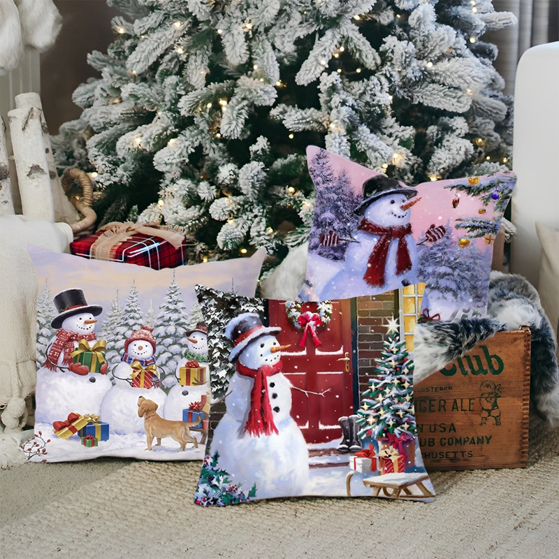 Christmas Bird Pillows Decorative Christmas Pillow Cover and Insert 