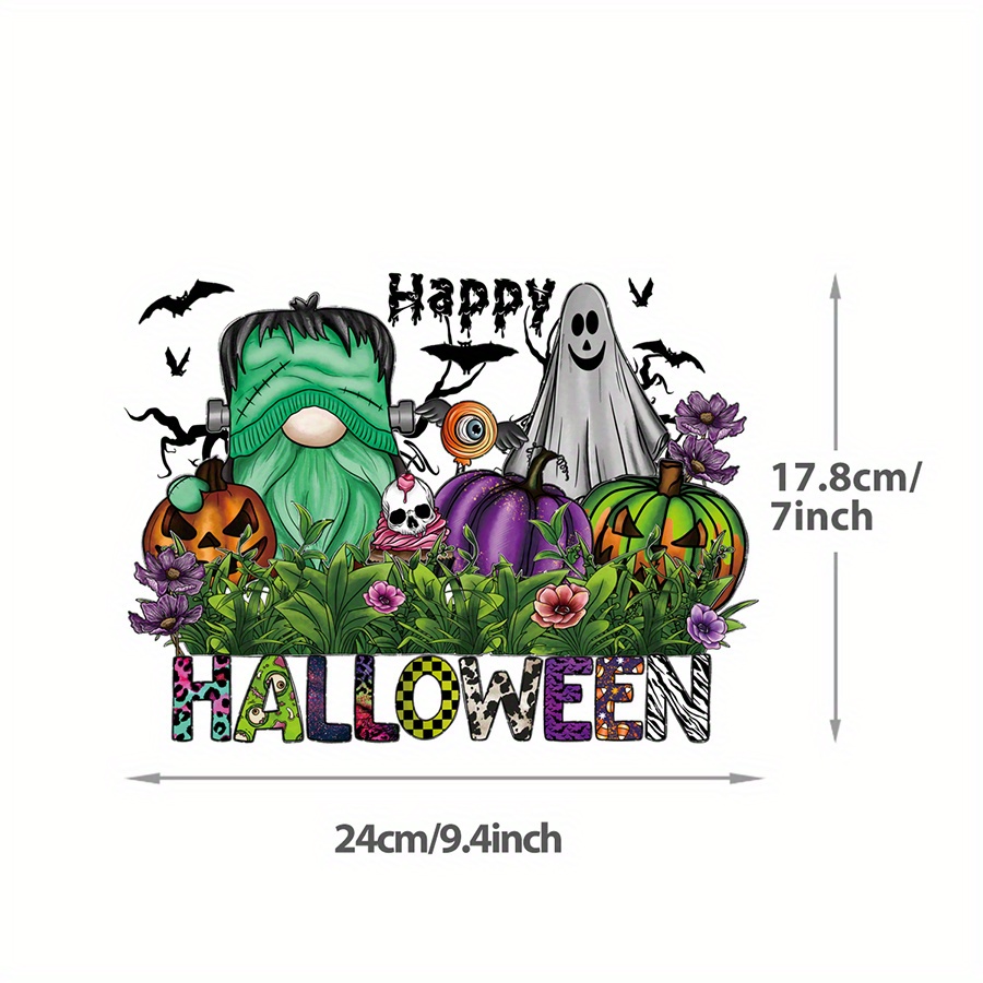 Patch di pipistrello spaventoso di Halloween sui vestiti trasferimenti  termoadesivi per abbigliamento toppe termoadesive adesivi termici