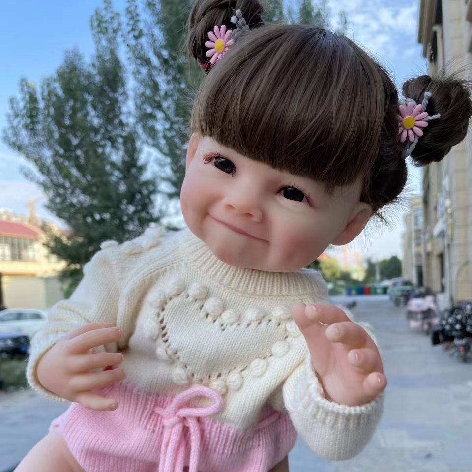Reborn Baby Doll Lifelike Soft Touch Smile Girl Advanced - Temu