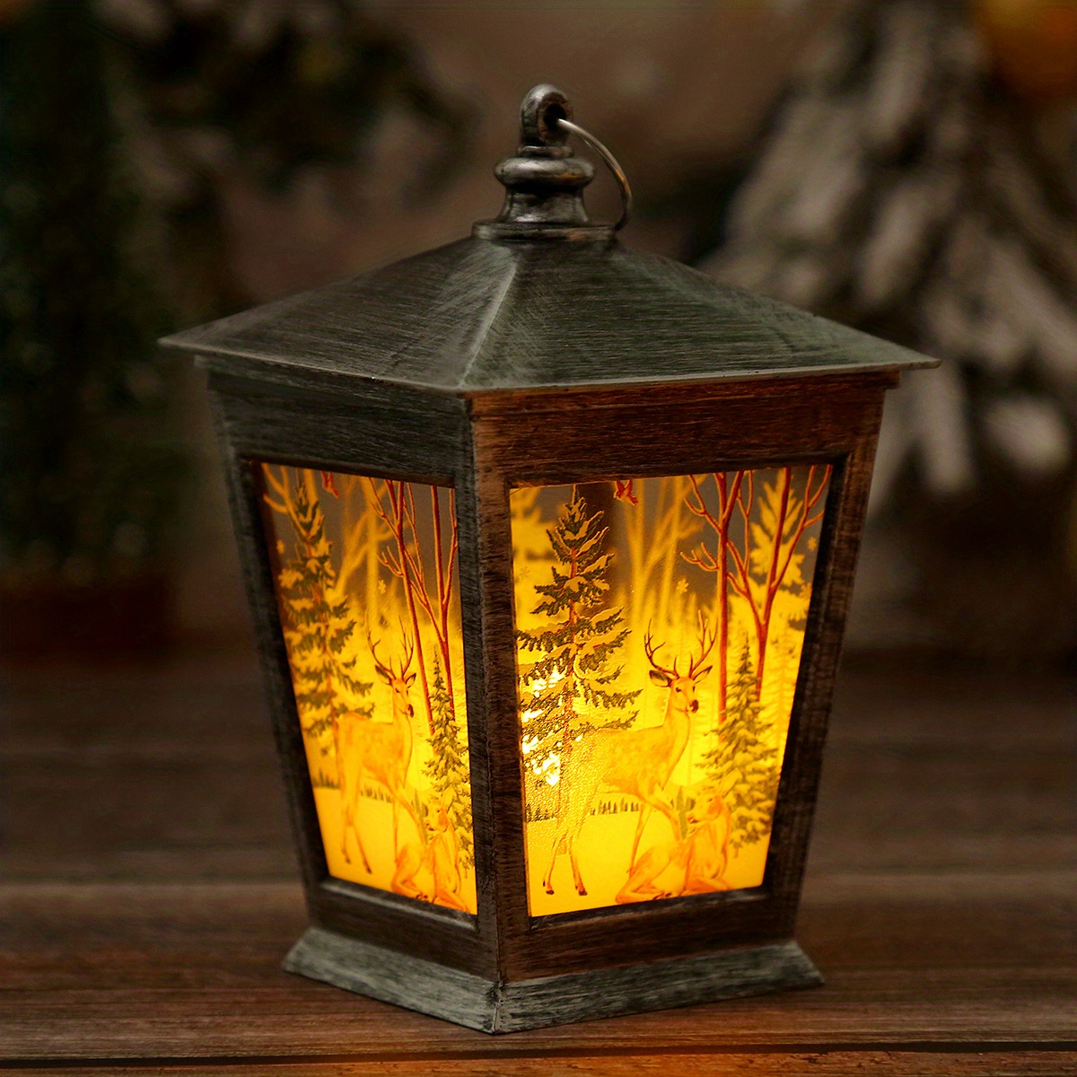 Led Hanging Wind Lantern Garden Lanterns For Candles Tall - Temu